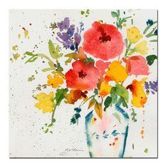 Painted Flowers - Art