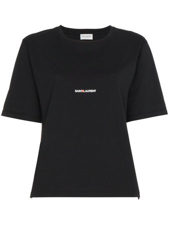 Ysl logo t-shirt black