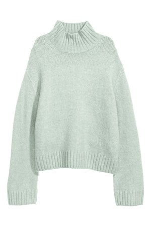 Knit Wool-blend Sweater - Mint green - Ladies | H&M CA