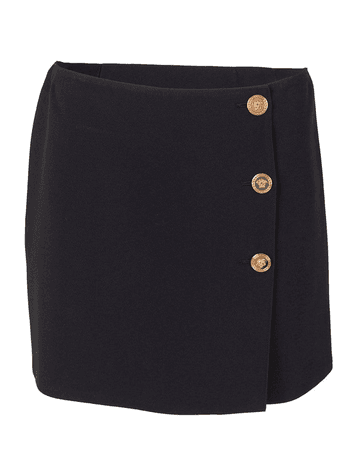 VERSACE Gold Button Mini Skirt