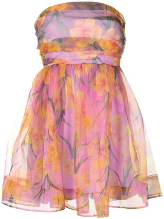 Cynthia Rowley floral-print Tulle Dress - Farfetch