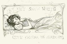 snow white and the seven dwarfs sketches
