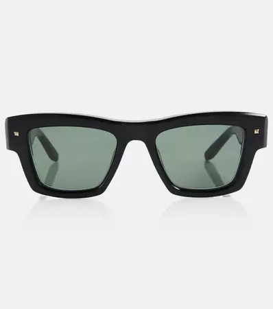 XXII Rectangular Sunglasses in Black - Valentino | Mytheresa