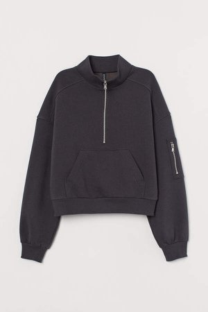 Half-zip Sweatshirt - Gray