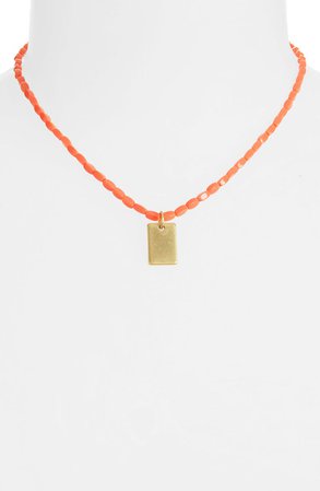 Madewell Beaded Pendant Necklace | Nordstrom