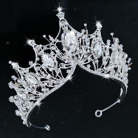 Amazon.com: COCIDE Silver Crown for Women Baroque Queen Crown and Tiara for Women Crystal Headband Mermaid Crown Princess Tiaras Hair Accessories for Bride Party Bridesmaids Halloween Costume Cos-play Gift : Beauty & Personal Care