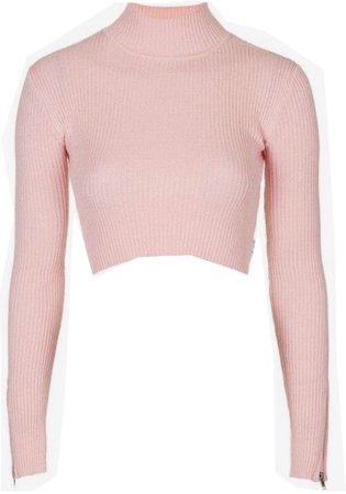 pink cropped top