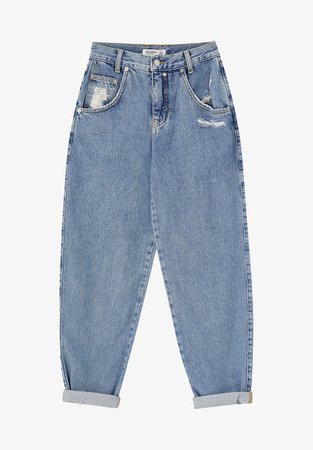 PULL & BEAR SLOUCHY - straight leg jeans - blue - Zalando.de