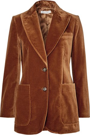 Bella Freud | Saint James wool-velvet blazer | NET-A-PORTER.COM