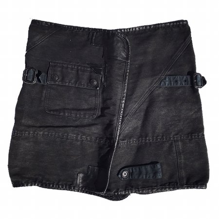 burberry black cargo pocket mini skirt