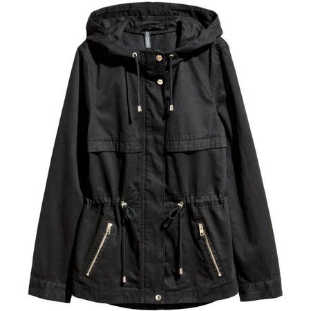 black rain jacket