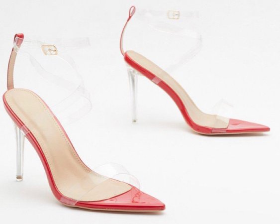 red clear heel