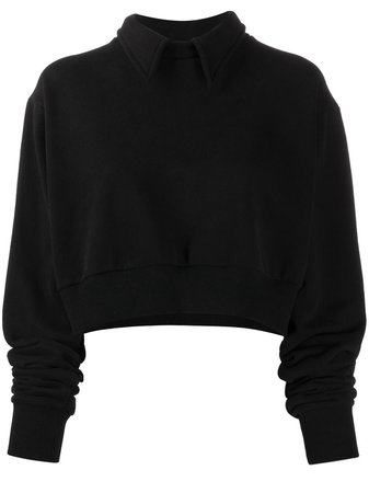 Natasha Zinko wing-embellished sweatshirt black SS21251301 - Farfetch
