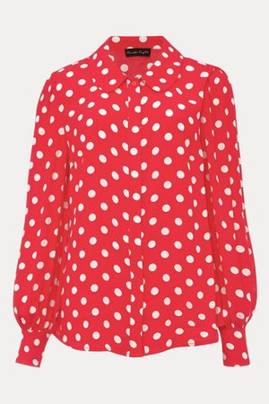 Buy Phase Eight Red Marilyn Spot Blouse from the Next UK online shop