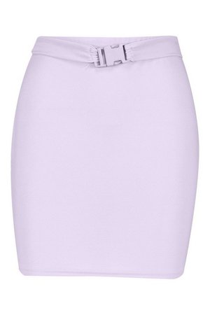 Buckle Waist Mini Skirt | Boohoo