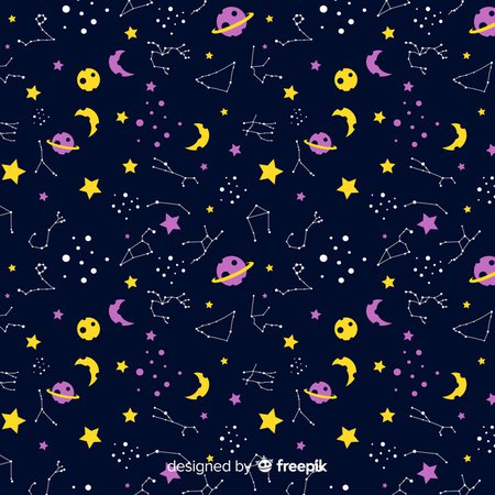 Free Vector | Hand drawn colorful zodiac pattern