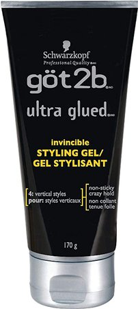 Amazon.com : Got2b Ultra Glued Invincible Styling Hair Gel, 6 Ounce : Hair Styling Gels : Beauty