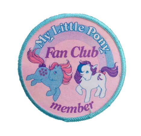 mlp club sticker patch