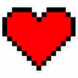 pixel heart red - Google Search