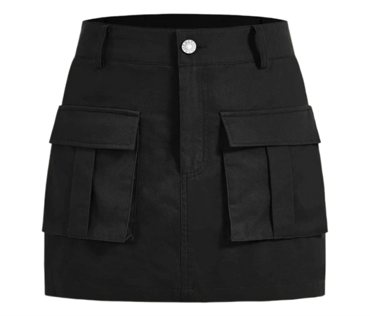 black denim skirt