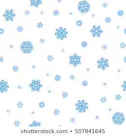 Snowflake Simple Seamless Pattern Blue Snow Stock Vector (Royalty Free) 517325275 - Shutterstock
