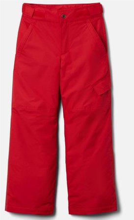 red snow pants