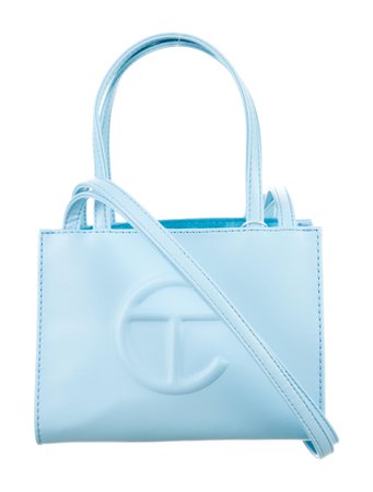 Telfar Mini Shopping Bag w/ Tags - Blue Mini Bags, Handbags - WTELG21488 | The RealReal