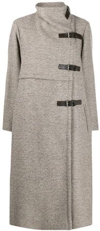 A-line buckled coat