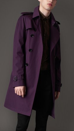 Dark purple Trench coat