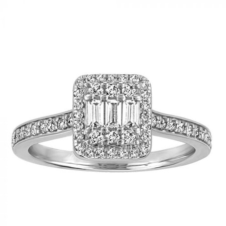 14KT White Gold .33 CTW Diamond Ring RIN-LDI-2885