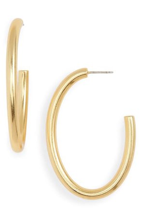 Madewell Chunky Oval Hoop Earrings | Nordstrom