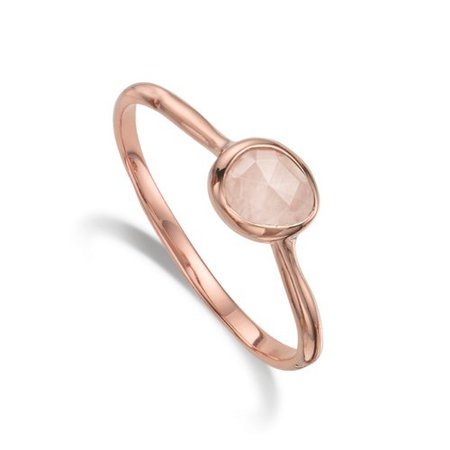 Siren Small Stacking Ring Set - Rose Quartz, Pink Quartz and Kyanite | Jewellery Sets | Monica Vinader