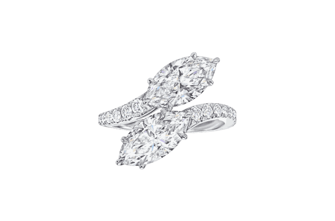 Harry Winston Marquise-Cut Diamond Engagement Ring