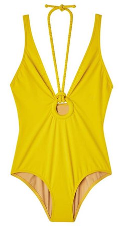 hermès yellow swimsuit