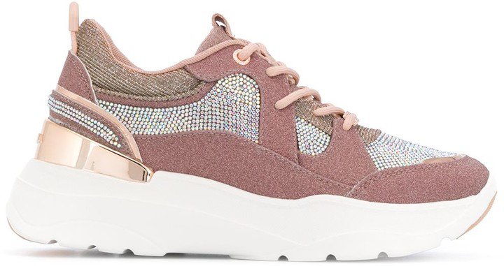 Louder embellished low-top trainers