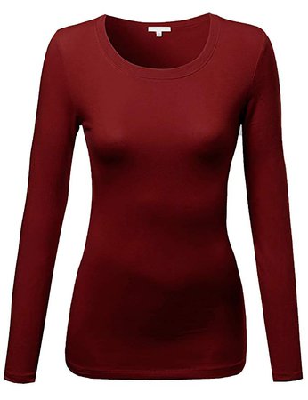 Dark-Red Long-Sleeve Shirt
