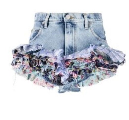 shorts with frills