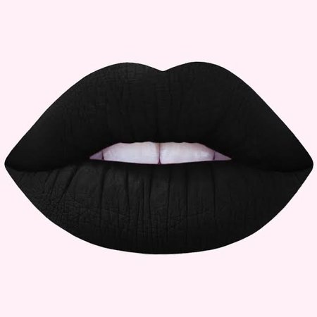black matte lipstick