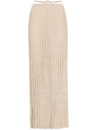 Shop Christopher Esber pleated tie-waist skirt with Express Delivery - FARFETCH