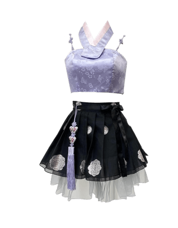 Misung Hanbok | Modern Lavender and Black Hanbok (Dei5 Edit)