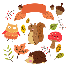 cute autumn animal clip art - Google Search