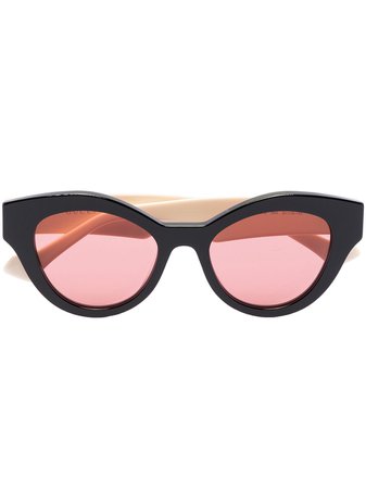 Gucci Eyewear Double G cat-eye frame sunglasses - FARFETCH