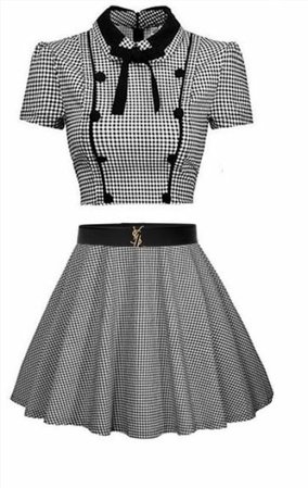 @lollialand - classy black and white two piece
