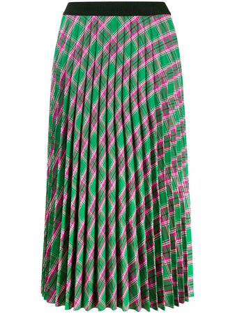 Moncler Plaid Pleated Skirt | Farfetch.com