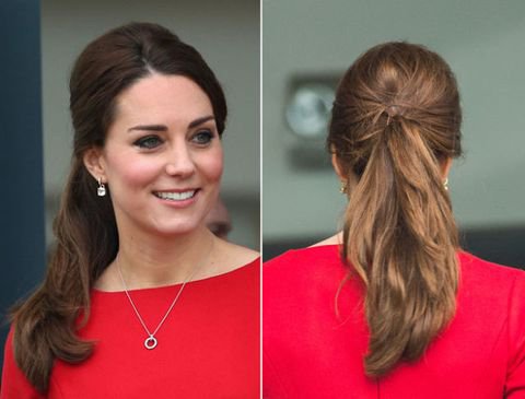 Kate Middleton Ponytail Bump - Kate Middleton Revealed Quite a Bump Today