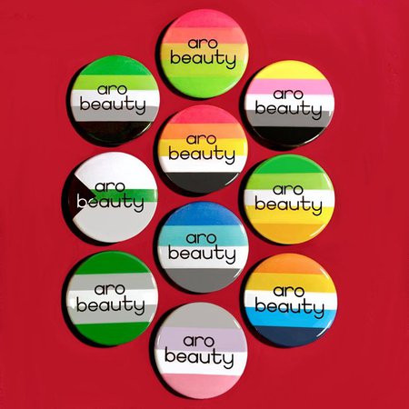 Aro Beauty Pride Flag Buttons // Aromantic Demiromantic | Etsy