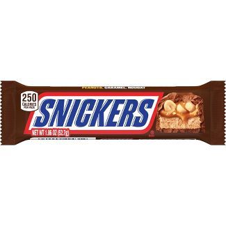 Snickers Full Size Chocolate Candy Bar - 1.86oz : Target
