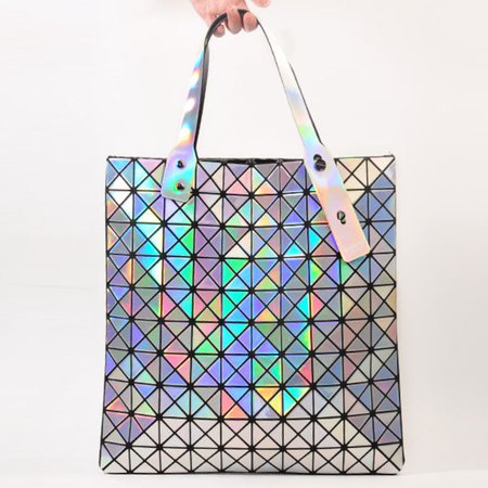 bag, issey miyake, baobao bag, holographic handbag, holographic bag - Wheretoget