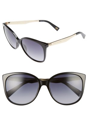 MARC JACOBS 56mm Gradient Lens Butterfly Sunglasses | Nordstrom