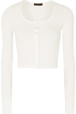 The Range | Alloy cropped ribbed stretch-knit top | NET-A-PORTER.COM